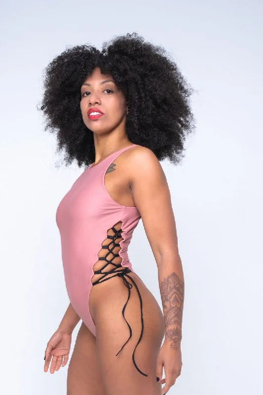 Compression Bodysuits for Post - Workout RecoverySorte My New Crush Bodysuit - Rose