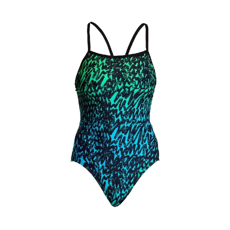 Lace - trimmed women swimwear for an elegant and romantic touchSpraying Alive | Ladies Single Strap One Piece Lace - trimmed women swimwear for an elegant and romantic touchSpraying Alive | Ladies Single Strap One Piece
