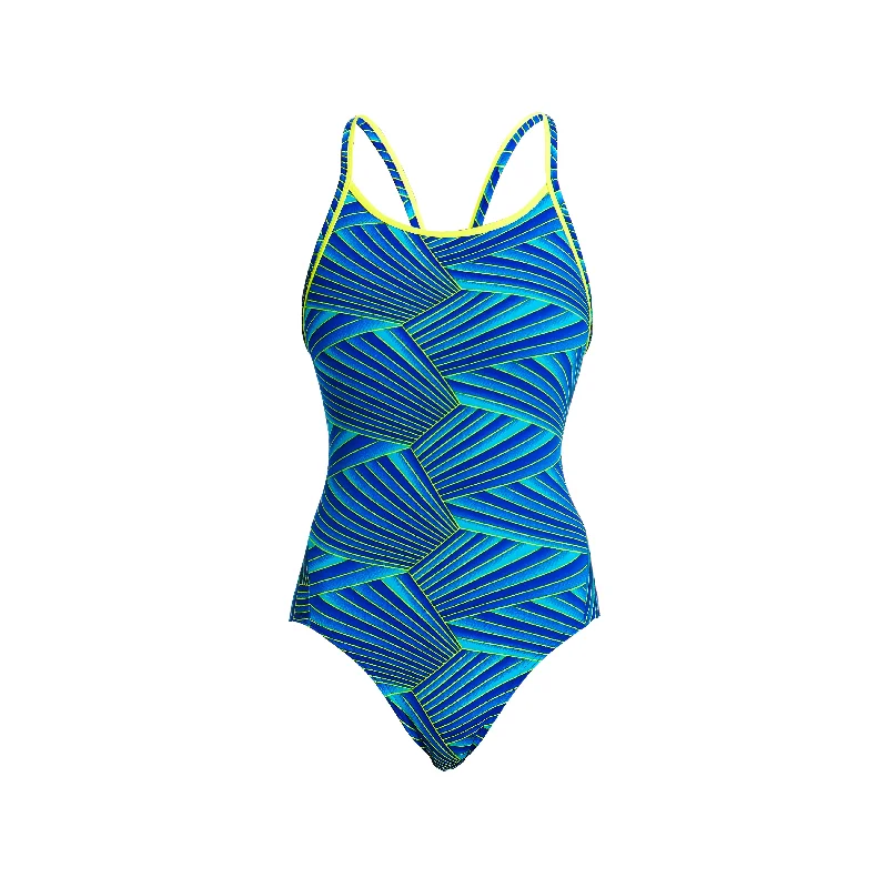 Tropical - print women swimwear for a vacation - ready beach styleSTREAKER | LADIES DIAMOND BACK ONE PIECE Tropical - print women swimwear for a vacation - ready beach styleSTREAKER | LADIES DIAMOND BACK ONE PIECE