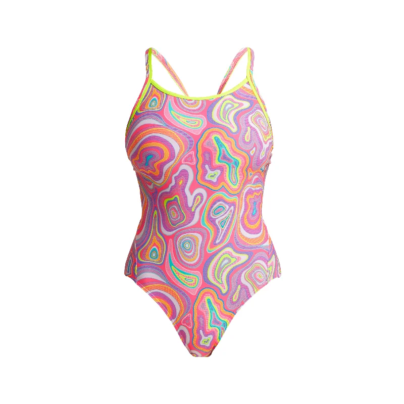 Rash - guard women swimwear for sun protection during water sportsSugar Highs | Ladies Diamond Back One Piece Rash - guard women swimwear for sun protection during water sportsSugar Highs | Ladies Diamond Back One Piece