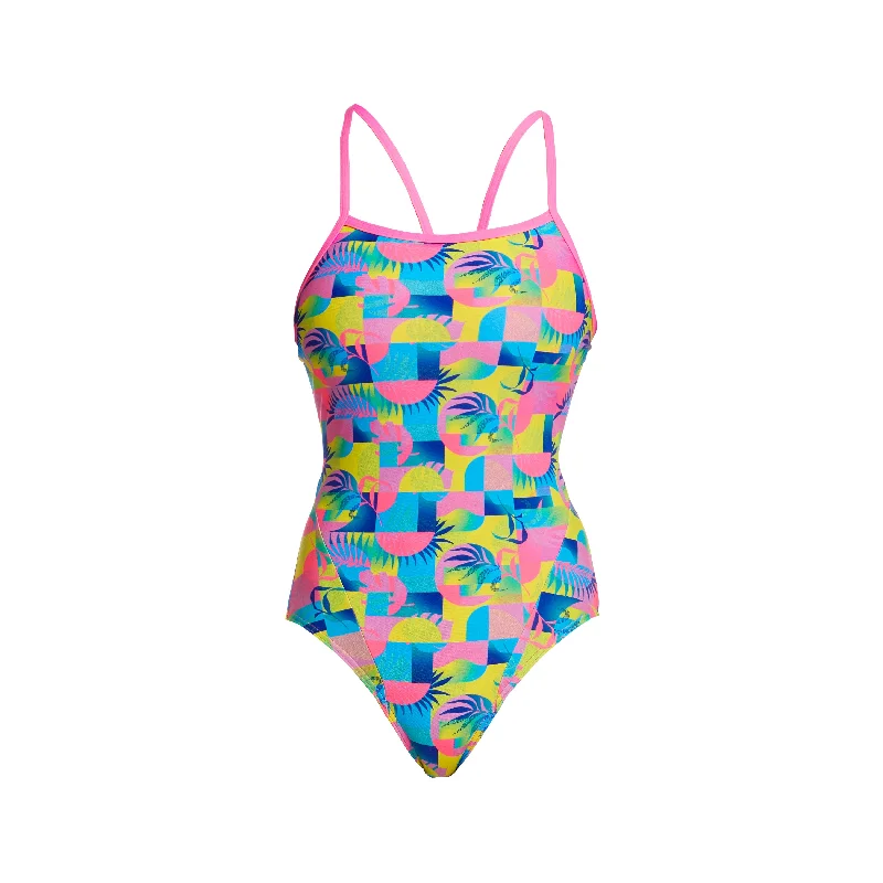 Long - sleeve women swimwear for extra sun protection and modestySUNKISSED | LADIES SINGLE STRAP ONE PIECE Long - sleeve women swimwear for extra sun protection and modestySUNKISSED | LADIES SINGLE STRAP ONE PIECE