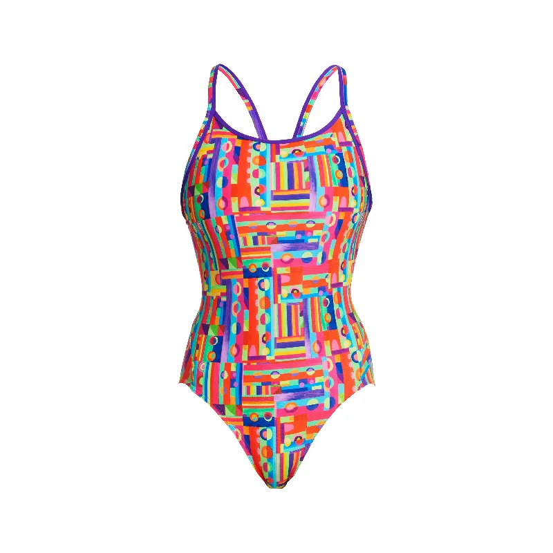Neon - colored women swimwear to stand out on the beachTop Spot | Ladies Diamond Back One Piece Neon - colored women swimwear to stand out on the beachTop Spot | Ladies Diamond Back One Piece
