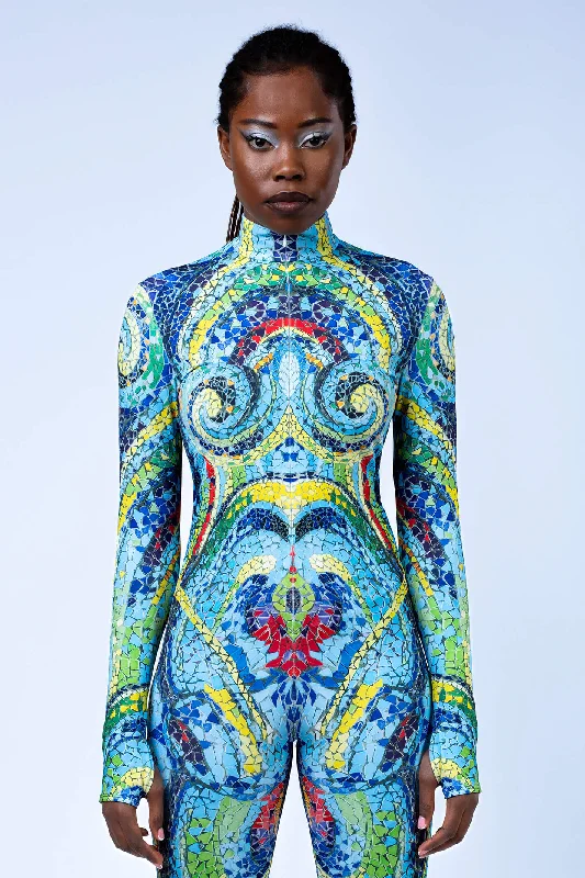 Sleeveless Bodysuits for a Cool and Casual Summer LookTrance Mosaic Costume