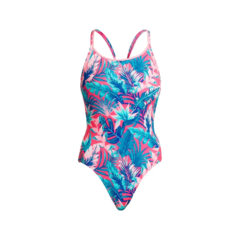 Printed floral women swimwear for a feminine and colorful beach vibeTrop Fest | Ladies Eco Diamond Back One Piece Printed floral women swimwear for a feminine and colorful beach vibeTrop Fest | Ladies Eco Diamond Back One Piece