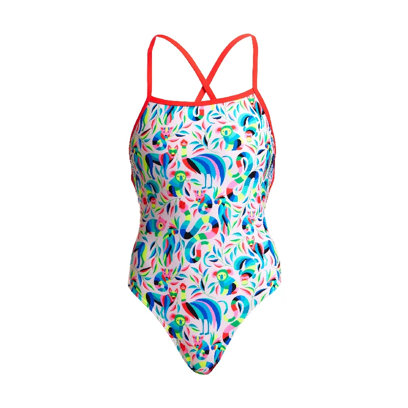 Lace - trimmed women swimwear for an elegant and romantic touchWinter Woolies | Ladies Strapped In One Piece Lace - trimmed women swimwear for an elegant and romantic touchWinter Woolies | Ladies Strapped In One Piece
